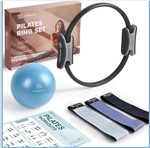 Lionscool Blue Pilates Ring Set With Resistance Bands For Women And Men. Fixed Price $24.00.