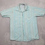 Swiss Shirt Men Large Button Up Lwiss Cross Switzerland Skate Ski Barcode Adult. Fixed Price $9.00.
