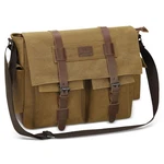 Canvas Crossbody Bag For Men And Women, Vintage Shoulder With Multiple Po.... Fixed Price $32.22.