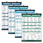 Palace Learning 4 Pack - Dumbbell Workouts + 18 X 24 , With Plastic Frame. Fixed Price $32.30.