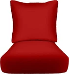 Rsh D Cor Outdoor Deep Seating Cushion Set, Solid Red Select Size. Fixed Price $159.96.