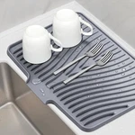 Tiknik Silicone Dish Drying Mat, Stone Mat For 16" X 12", Grey-1pcs-l. Fixed Price $21.62.