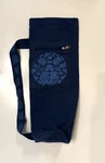 Gaiam Embroidered Cotton Canvas Yoga Bag With Zip Pocket Blue. Fixed Price $20.00.
