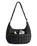 Bagsmart Crossbody Hobo Bag For Women, Quilted Puffy Purse, Adjustable Strap. Fixed Price $50.38.