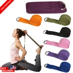 180cm Sport Yoga Strap Durable Cotton Exercise Straps Adjustable D-ring Buckle. Fixed Price $7.39.