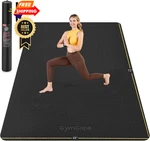 Gymcope Extra Large Yoga Mat 72"x48" Or 78"x57", 72x48x1/4inch, Black. Fixed Price $99.99.