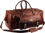 Men S Gym Sports Overnight Weekender Bag Leather Travel Bags For Me... Fas. Fixed Price $127.99.