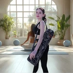Elenture Yoga Mat Bag With Leaf Pattern Adjustable Shoulder Strap Lightweight. Fixed Price $15.99.