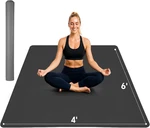 Extra Large Yoga Mat 6'x4'(1/3" & 1/4" Thick), Non-slip, Ultra Durable, Wide Wor. Fixed Price $66.99.