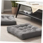 Meditation Floor Pillow Set Of 2, Square Large 2 Pack Grey. Fixed Price $71.98.