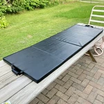 Crane Portable Fitness Mat Soft Extra Padding Folding Exercise Yoga 69x24x1.5". Fixed Price $49.90.