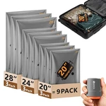 Vacuum Storage Bags Cordless Electric Pump 9 Combo Travel Packing Cubes Clothing. Fixed Price $51.99.