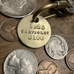 1953 Chevrolet 3100 Truck 53 Solid Brass Key Fob. Fixed Price $14.95.