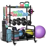 Pro-series Mobile Dumbbell Rack & All-in-one Gym Storage Organizer With Locki.... Fixed Price $97.33.