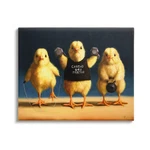 Stupell Industries Funny Exercise Workout Chicks Animals Canvas Wall Art, Des.... Fixed Price $53.19.