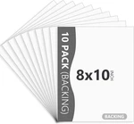 10-pack White Uncut Picture Frame Backing Board,acid Free 8x10 Matte Pictu. Fixed Price $15.72.