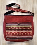 Ganesh Himal Trade Crossbody Boho Purse Messenger Bag Handmade Nepal Red /multi. Fixed Price $24.99.