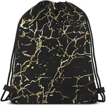 Golden Black Marble Drawstring Bags Backpack Bag Marbling Texture Art Ink Pai.... Fixed Price $18.57.