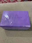 Gaiam Foam Yoga Exercise Block Solid Purple 9" X 6" 4" (ct). Fixed Price $6.99.