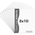 Somime 10-pack White Uncut Picture Frame Backing Board,acid Free 8x10 M.... Fixed Price $16.55.