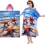 Tirrinia Surf Poncho Changing Towel Lightweight Hooded Beach Robe Quick Dry. Fixed Price $29.99.