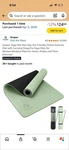 Gruper Non-slip Eco Friendly Yoga Mat Green/black With Carrying Strap & Bag. Fixed Price $24.99.