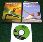 Shiva Rea Daily Energy Yoga +for Stress Relief + Golds Gym Pilates Workout 3-dvd. Fixed Price $19.99.