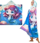 Tirrinia Beach Towel W/hood Microfiber Hooded Swim Poncho For Pool Summer. Fixed Price $30.99.