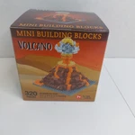 Mini Building Blocks Volcano Set 320 Pieces W/ Box Instructions Used Toy. Fixed Price $10.00.