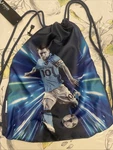 Messi Lifestyle Drawstring Bag, Side Pocket & Comfortable Straps One Size Blue. Fixed Price $24.99.