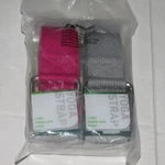 Gaiam (2) 3 In 1 Yoga Strap & Sling Pink Gray 6' Long X 1.5" Wide Free Sh. Fixed Price $9.99.