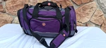 Swissgear The Apex Weekender Duffel Bag Bungee System 21"x12"x10" Purple Black. Fixed Price $29.00.