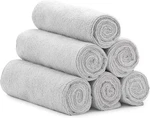 S&t Inc. Microfiber Sweat Towel For Gym, Yoga 6 Pack, Light Grey. Fixed Price $28.88.