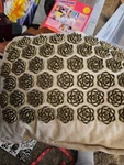 Ajna Wellbeing Acupressure Pillow Lotus Flowers Linen Cotton Cover Buckwheat Z1. Fixed Price $18.00.