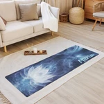 White Lotus Yoga Mat + Strap Rubber Pilates Exercise Meditation Room Decor. Fixed Price $79.99.