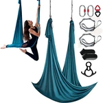 Vevor Aerial Silk Yoga Swing Set 11 Yards Hammock Trapeze Inversion Fly Green. Fixed Price $72.49.