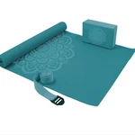 Yoga Set My Tagalongs 3 Piece Teal Mat / Block Stretching Strap New. Fixed Price $40.81.