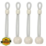 Uxcell 4pc 4" Beige Bungee Tie Downs Shade Straps Elastic Rope. Fixed Price $20.00.