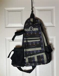 Aurorae Cross Body Sling Backpack Multicolored Geometric Yoga Gym Bag No Mat. Fixed Price $25.00.