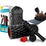 Krightlink 5-in-1 Foam Roller Set - Deep Tissue Muscle Recovery Pure Black. Fixed Price $64.23.