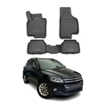 Omac Floor Mats Liner For Vw Tiguan 2009-2018 Black Tpe All-weather 4 Pcs. Fixed Price $79.99.