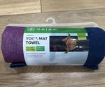 Gaiam Grippy Yoga Mat Towel Non-slip Full-size 24x68 Purple Blue Polyester Nylon. Fixed Price $15.98.