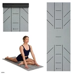 Gaiam Ultra-sticky Alignment Yoga Mat, Granite, 6mm Thickness, Made From Pvc. Fixed Price $36.36.