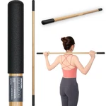 Bamboo Stretch Yoga Stick 5ft For Physical Therapy, Exercise Bar W/ Rubber Handl. Fixed Price $48.83.