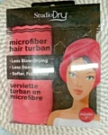 Studio Dry 2 Microfiber Hair Turbans Pink & Black Nip R5-a77. Fixed Price $9.97.