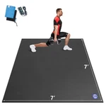 Mro Extra Large Exercise Mat 12'x7'/9'x7'/7'x7'/7'x5'(7mm), 7*7ft, Black. Fixed Price $331.67.