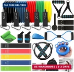 23pcs Resistance Bands Set Workout Bands, 5 Stackable Exercise With Handle. Fixed Price $43.73.