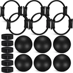 18 Pcs Pilates Ring & Ball Set With Resistance Bands For Home Workouts. Fixed Price $111.99.