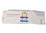 New Crane Ffitness Yoga Mat Storage Wooden Shelf Rack Holds 2 Mats Wall Mounted. Fixed Price $23.99.