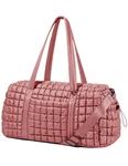 Quilted Travel Duffle Bag For Women Medium Weekender Puffer Overnight Bag.... Fixed Price $59.04.